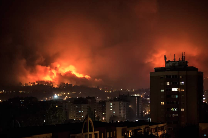 Incêndio em Braga