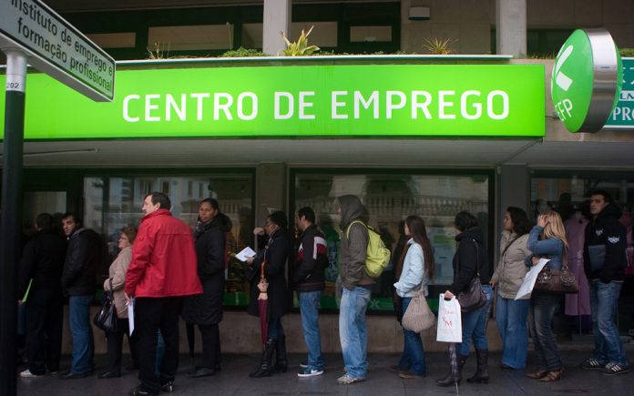 Jobseekers At An Employment Office
