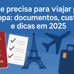 O que precisa para viajar para Europa