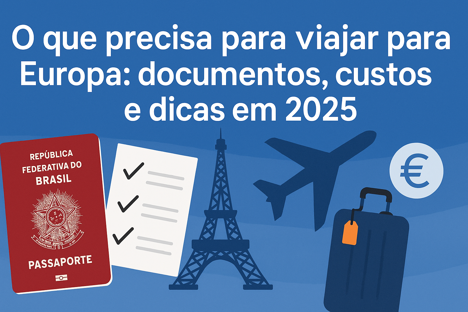 O que precisa para viajar para Europa